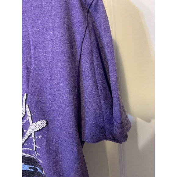 BACK TO THE FUTURE PURPLE T-SHIRT SZ S DON'T FLUX WITH ME - Picture 7 of 8